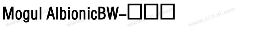 Mogul AlbionicBW字体转换